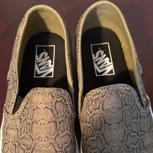 Vans Snake Print Slip-On Sneakers